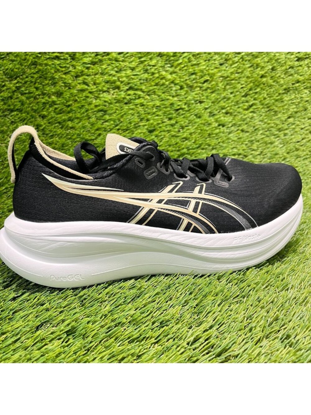 Asics Gel-Nimbus 28 Womens Size 9D Black White Athletic Running Shoes Sneakers